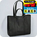 \P7倍+2000円OFF+さらに9倍★7/7限定/ コーチ トートバッグ メンズ ブランド COACH レザー CR390 QB BK 1 ブラック 黒 バッ...