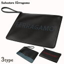 ＼4/27 09:59まで★先着2000円OFFクーポン／ Salvatore Ferragamo フェラガモ クラッチバッグ メンズ 小さめ バッグ ブランド ファスナ..