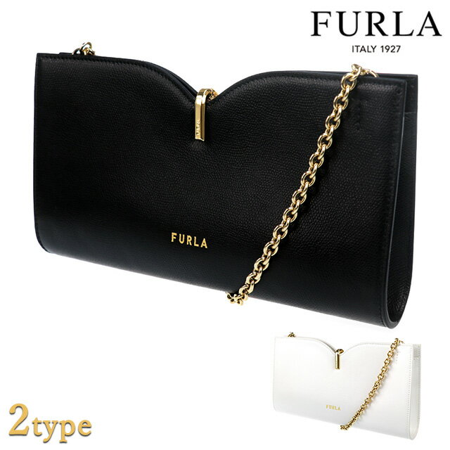 フルラ クラッチバッグ（レディース） ＼5/18限定★3,560円OFFクーポン！全品10%OFFにさらに+3倍／ FURLA フルラ ショルダーバッグ ブランド レディース ミニバッグ リボン スモール カーフレザー クラッチ チェーン 選べるモデル チェーンバッグ 結婚式 パーティー 誕生日プレゼント 女性 ギフト