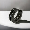 ライオンハート ピアス ブランド LION HEART 正規品 シングルフープピアス メンズ 片耳 ステンレススチール CZ シンプル アクセサリー レディース...