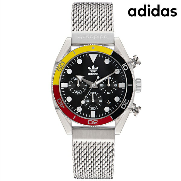 アディダス 腕時計 アディダス EDITION TWO CHRONO クオーツ 腕時計 ブランド メンズ クロノグラフ adidas AOFH22501 アナログ ブラック 黒 父の日 プレゼント 実用的