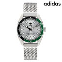 \さらに+4倍★今だけ!!/ アディダス EDITION TWO クオーツ 腕時計 メンズ adidas AOFH22503 アナログ シルバー ブランド おしゃれ 防水 軽い プレゼント 男性 実用的