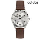 \さらに+4倍★今だけ!!/ アディダス EDITION THREE クオーツ 腕時計 メンズ レディース adidas AOFH22505 アナログ シルバー ブラウン ブランド おしゃれ 防水 軽い 華奢 プレゼント 実用的