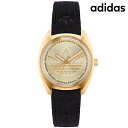 \さらに+4倍★今だけ!!/ アディダス EDITION ONE クオーツ 腕時計 メンズ レディース adidas AOFH22513 アナログ ゴールド ブラック 黒 ブランド おしゃれ 防水 軽い 華奢 プレゼント 実用的