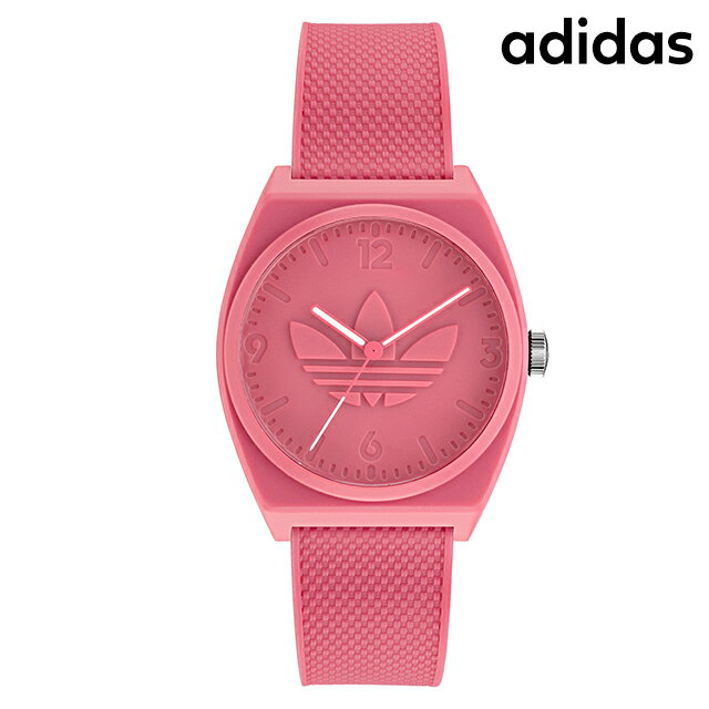 アディダス ストリート プロジェクトツー クォーツ 電池式 腕時計 ブランド メンズ レディース adidas AOST22036 アナログ ピンク おしゃれ ...
