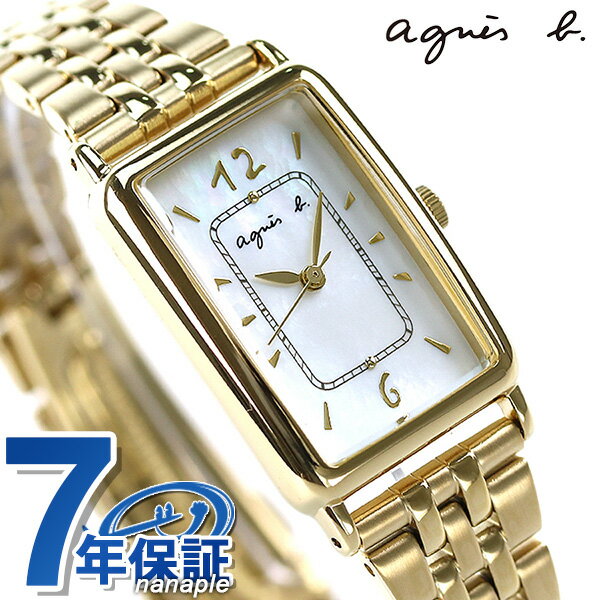 アニエスベー 腕時計（レディース） アニエスベー 時計 マルチェロ 限定モデル レディース 腕時計 ブランド FCSK736 agnes b. ホワイトシェル×ゴールド