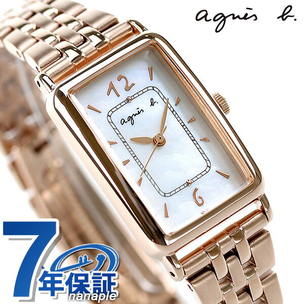 アニエスベー 腕時計（レディース） アニエスベー 時計 マルチェロ 限定モデル レディース 腕時計 ブランド FCSK737 agnes b. ホワイトシェル×ピンクゴールド