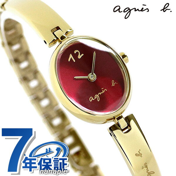 アニエスベー 腕時計（レディース） アニエスベー マルチェロ アクセサリー バングル オーバル レディース 腕時計 ブランド FCSK918 agnes b. レッド×ゴールド プレゼント ギフト