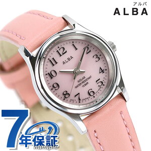 ＼500円OFFクーポン／1日はさらに店内ポイント最大44倍 セイコー アルバ ソーラー レディース 腕時計 AEGD560 SEIKO ALBA ピンク 時計