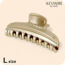 アレクサンドル ドゥ パリ ヘアクリップ レディース ブランド ALEXANDRE DE PARIS ヴァンドームLクリップ スワロフスキー ICCL-12832-03-X3 ゴールド ヘアアクセサリー