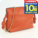 \7/15は全品10倍★さらに+7倍/【中古】 ロエベ 斜め掛け ショルダーバッグ レディース LOEWE フラメンコクラッチ レザー A411FC6X01 オレンジ 斜めがけ ブランド 高級 おしゃれ プレゼント 女性 実用的 かわいい