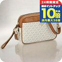\7/15は全品10倍★さらに+7倍/ マイケルコース ショルダーバッグ レディース ブランド MICHAEL KORS 32H9GT9C9B ホワイト/ブラウン 斜めがけ 高級 おしゃれ プレゼント 女性 実用的 かわいい