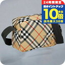 \7/15は全品10倍★さらに+7倍/ バ-バリ- ショルダーバッグ メンズ ブランド BURBERRY チェック 8091320 ベージュ