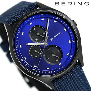 商品画像：腕時計のななぷれで人気のベーリング チタン メンズ 腕時計 チタ二ウム 41mm 11741-827 BERING ブルー 時計【あす楽対応】