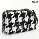 【中古】 クリスチャンディオール 斜め掛け ショルダーバッグ レディース ブランド Christian Dior ディオール カロ スモールバッグ ファブリック M9241 BTIO M911 ブラック