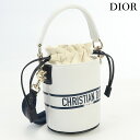 【中古】 ショルダーバッグ クリスチャンディオール ポシェット レディース Christian Dior ヴァイブマイクロバケットバッグ レザー S6250 OSGQ ホワイト 斜めがけ ブランド 高級 おしゃれ プレゼント 女性 実用的 かわいい