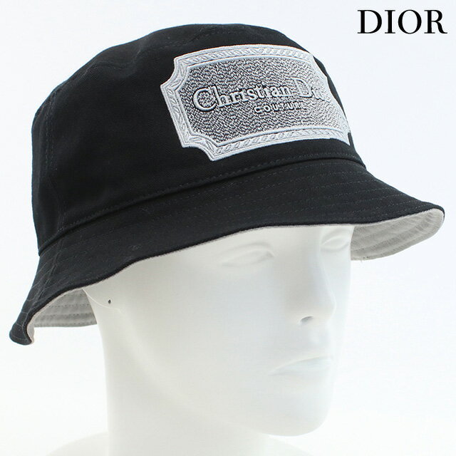 ＼16日2時まで★先着2100円OFFクーポン／【中古】 クリスチャンディオール 帽子 メンズ ブランド Christian Dior バケットハット 100% コットン 243C907E4511 ブラック