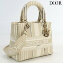 【中古】 クリスチャンディオール トートバッグ レディース ブランド Christian Dior レディディオール キャンバス M05650JAT ベージュ