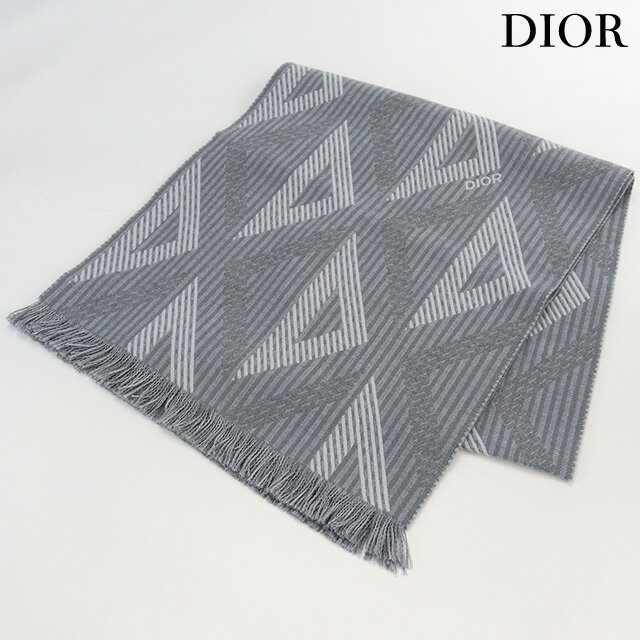 【中古】 クリスチャンディオール マフラー ユニセックス ブランド Christian Dior CD DIAMOND スカーフ ウール 31E0005A0802 グレー