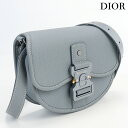 【あす楽対応】【中古】 クリスチャンディオール 斜め掛け ショルダーバッグ レディース ブランド Christian Dior ギャロップ バッグ ミニ カーフ 1ADPO033LAC H11G グレー