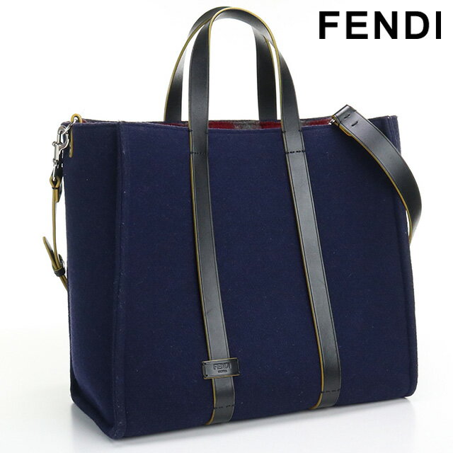 ＼16日2時まで★先着2100円OFFクーポン／【中古】 フェンディ トートバッグ メンズ ブランド FENDI ウールトート ウール 7VA390 51N ブルー