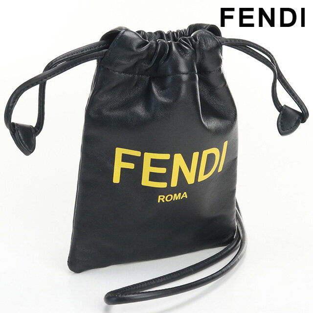 ＼5/20限定★7,440円OFFクーポン！全品10%OFFにさらに+3倍／【中古】 フェンディ 携帯ケース ユニセックス ブランド FENDI フォンホルダー レザー 7AR898 ADM9 ブラック