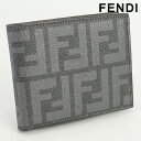 ＼5/1限定★3,970円割引クーポン！全品10%OFFに+3倍／【中古】 フェンディ 二折財布小銭入付き ユニセックス ブランド FENDI 二折財布小銭入れ付き PVC 7M0001 VRE グレー