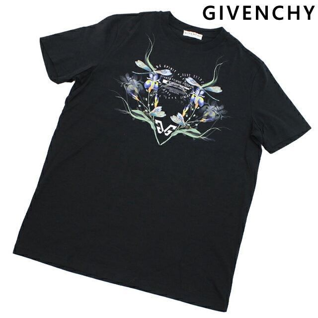 ＼5/10限定★先着2100円OFFクーポンにさらに+3倍／【中古】 ジバンシー 半袖Tシャツ メンズ ブランド GIVENCHY Tシャツ コットン100% BW70813Z3T ブラック