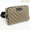 ＼先着2100円OFFクーポンにさらに最大+9倍／【中古】 グッチ ボディバッグ メンズ ブランド GUCCI GGキャンバス ベルトバッグ キャンバス 449174 ベージュ