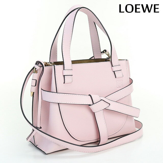 ＼16日2時まで★先着2100円OFFクーポン／【中古】 ロエベ ハンドバッグ レディース ブランド LOEWE ゲートトップハンドル ミニ レザー 321.12.Z99 ピンク