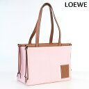 【中古】 ロエベ トートバッグ レディース ブランド LOEWE クッショントート スモール コットン 330.02AA93 7200 ピンク