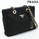 ＼激アツな6日間★22,300円割引クーポン！全品10%OFF／【中古】 プラダ ショルダー レディース ブランド PRADA Re Nylon トートバッグ ナイロン 1BG468 2AOS F0002 ブラック