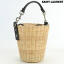 ＼先着7,720円割引クーポン★全品10%OFF／ サンローラン カゴバッグ レディース ブランド SAINT LAURENT パニエ バスケット ストロー 410883 ベージュ