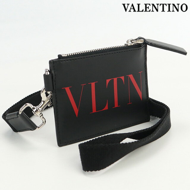 ＼21日10時まで★3,970円OFFクーポン！全品10%OFF／【中古】 ヴァレンティノ カードケース メンズ ブランド VALENTINO VLTNカードホルダー カーフ TY2P0R10 JBS 0SM ブラック