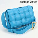 【中古】 ボッテガヴェネタ 斜め掛け ショルダーバッグ レディース ブランド BOTTEGA VENETA イントレチャート スモール パデッド カセット レザー 630547 ブルー バッグ