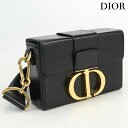 【中古】 クリスチャンディオール 斜め掛け ショルダーバッグ レディース ブランド Christian Dior 30モンテーニュ ボックスバッグ レザー M9204 ブラック バッグ