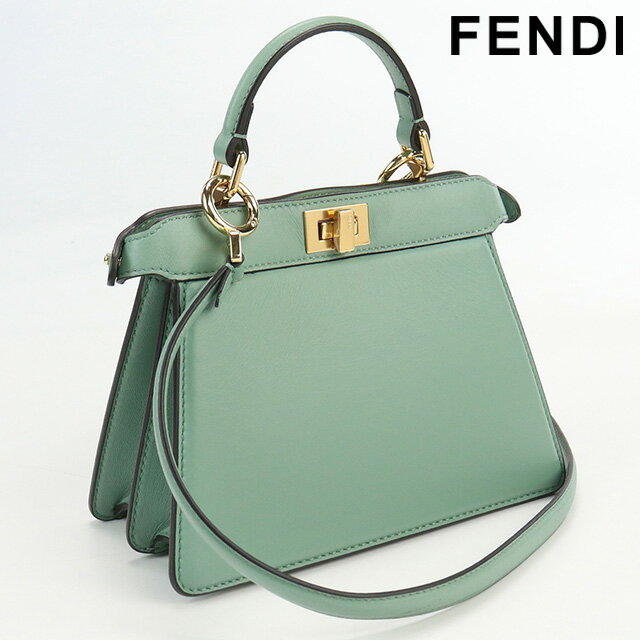 【中古】 フェンディ ハンドバッグ レディース ブランド FENDI ピーカブー IseeU プチ レザー 8BN335 ABVE F03HW グリーン バッグ