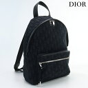 【中古】 クリスチャンディオール リュック レディース ブランド Christian Dior ディオール オブリーク バックパック ジャガード ブラック バッグ