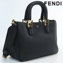 【中古】 フェンディ トートバッグ レディース ブランド FENDI FFトート スモールバッグ レザー 8BH367 ブラック バッグ