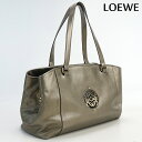 【中古】 ロエベ トートバッグ レディース ブランド LOEWE マイア トートバッグ レザー ゴールド バッグ