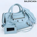 ＼4/27 09:59まで★先着2000円OFFクーポン／ バレンシアガ ハンドバッグ レディース ブランド BALENCIAGA クラシック ミニ シティ レザー 300295 ブルー バッグ