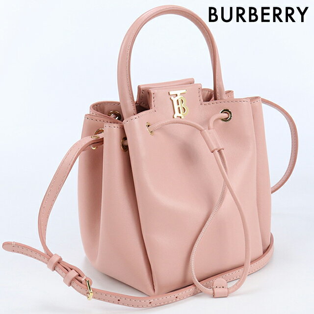 【中古】 バーバリー ハンドバッグ レディース ブランド BURBERRY TBモノグラムモチーフ バケットバッグ レザー 8045043 ピンク バッグ