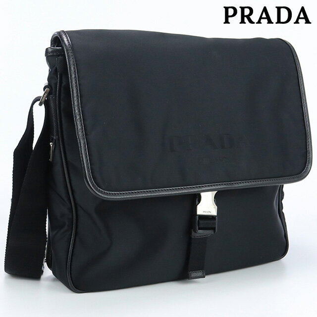 【中古】 プラダ 斜め掛け ショルダーバッグ ユニセックス ブランド PRADA ショルダーバッグ ナイロン 2VD166 ブラック バッグ