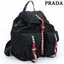 ＼激アツな6日間★12,580円割引クーポン！全品10%OFF／【中古】 プラダ リュック レディース ブランド PRADA スタッズ バックパック ナイロン 1BZ811 2BYB F0D9A ブラック バッグ