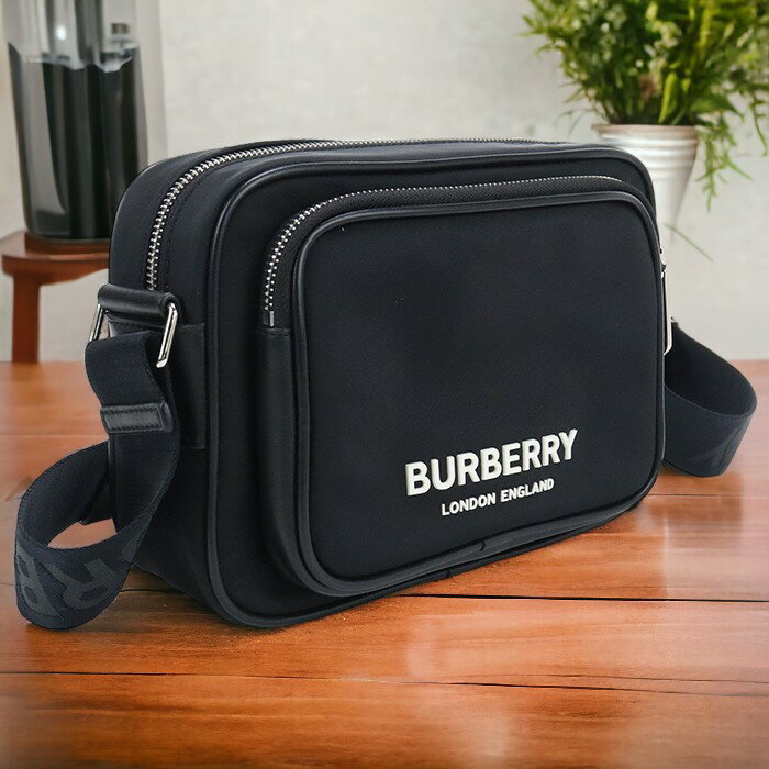 【中古】 バーバリー 斜め掛け ショルダーバッグ メンズ ブランド BURBERRY パディバッグ 8049094 ブラック バッグ