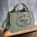 ＼先着2100円OFFクーポンにさらに最大+9倍／【中古】 プラダ トートバッグ レディース ブランド PRADA カナパ トートバッグ 1BG439 グレー バッグ