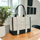 MARC JACOBS マークジェイコブス トートバッグ レディース H015L01RE22 IVORY MULTI ホワイト系 ロゴ レザー バッグ 肩掛け ...