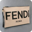【中古】 フェンディ クラッチバッグ レディース FENDI フェンディ ローマ フラット スリム クラッチ ラージ レザー 8N0178 ピンク バッグ 軽量...