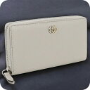 【中古】 グッチ 長財布ラウンドファスナー レディース GUCCI ダブルG ジップアラウンド レザー 790057 グレー 財布 ウォレット ブランド 高級 ...
