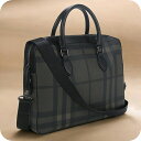 【中古】 バーバリー ブリーフケース メンズ ブランド BURBERRY 2WAYブリーフケース BU84587 ブラック バッグ